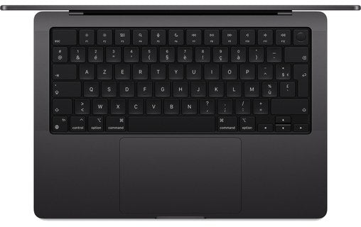 MacBook Pro 14 pouces M5 clavier et trackpad Noir sidéral