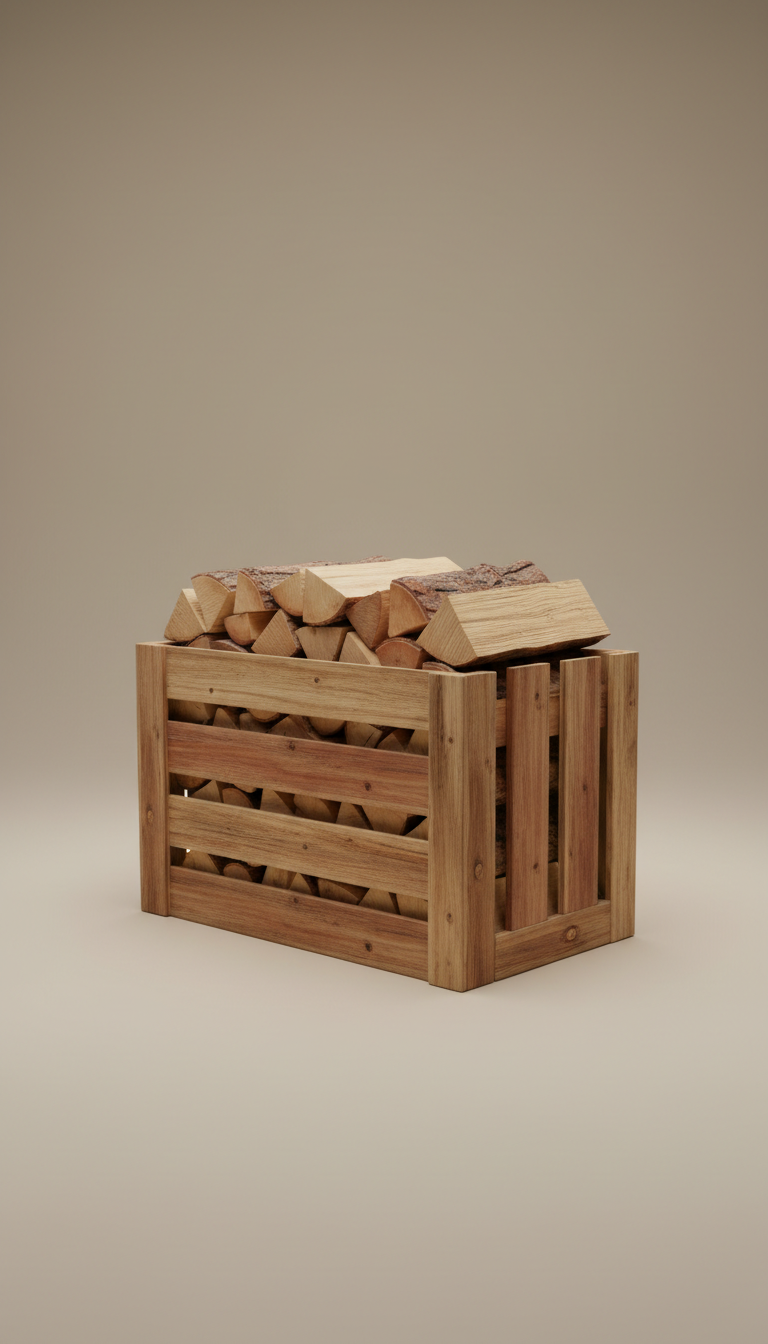 Mélange bois dur et tendre en caisse bois
