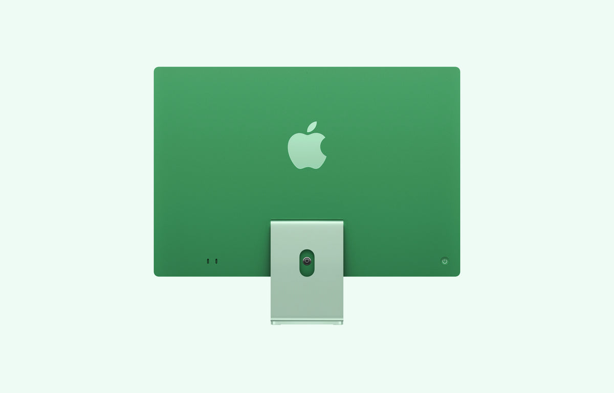 iMac 24 pouces M4 Vert vue arrière