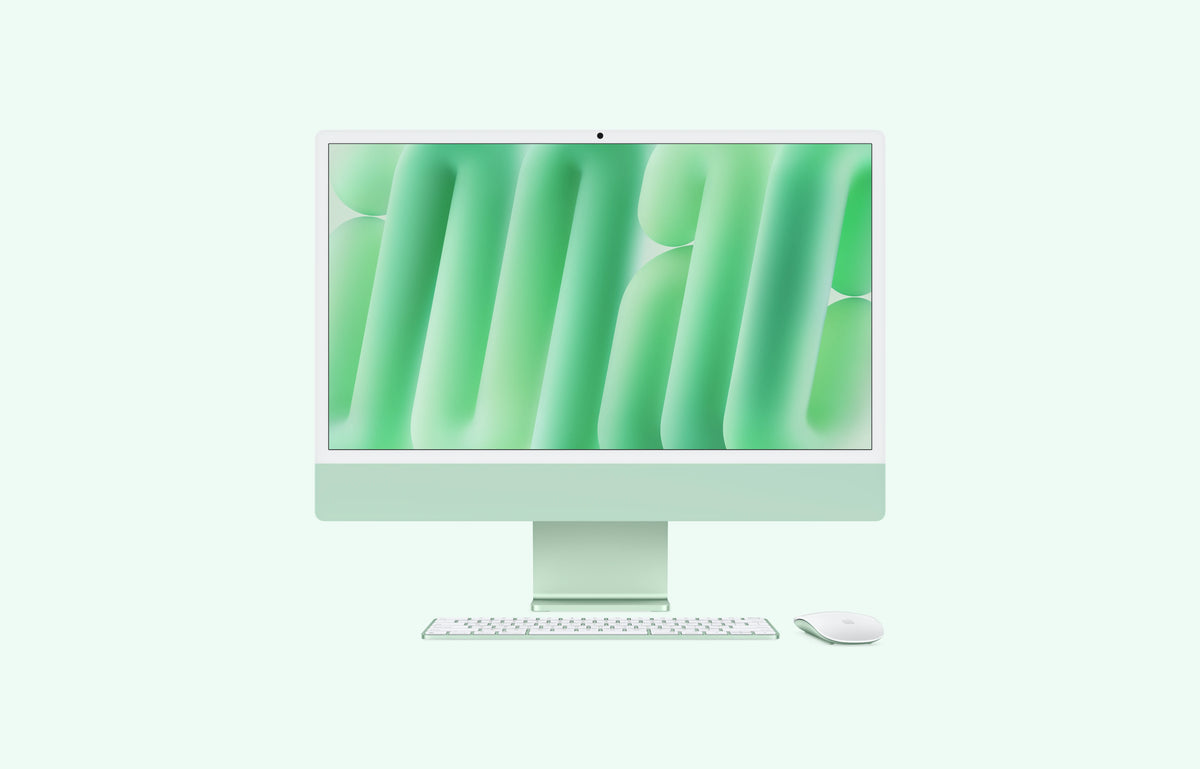 iMac 24 pouces M4 Vert avec Magic Keyboard et Magic Mouse