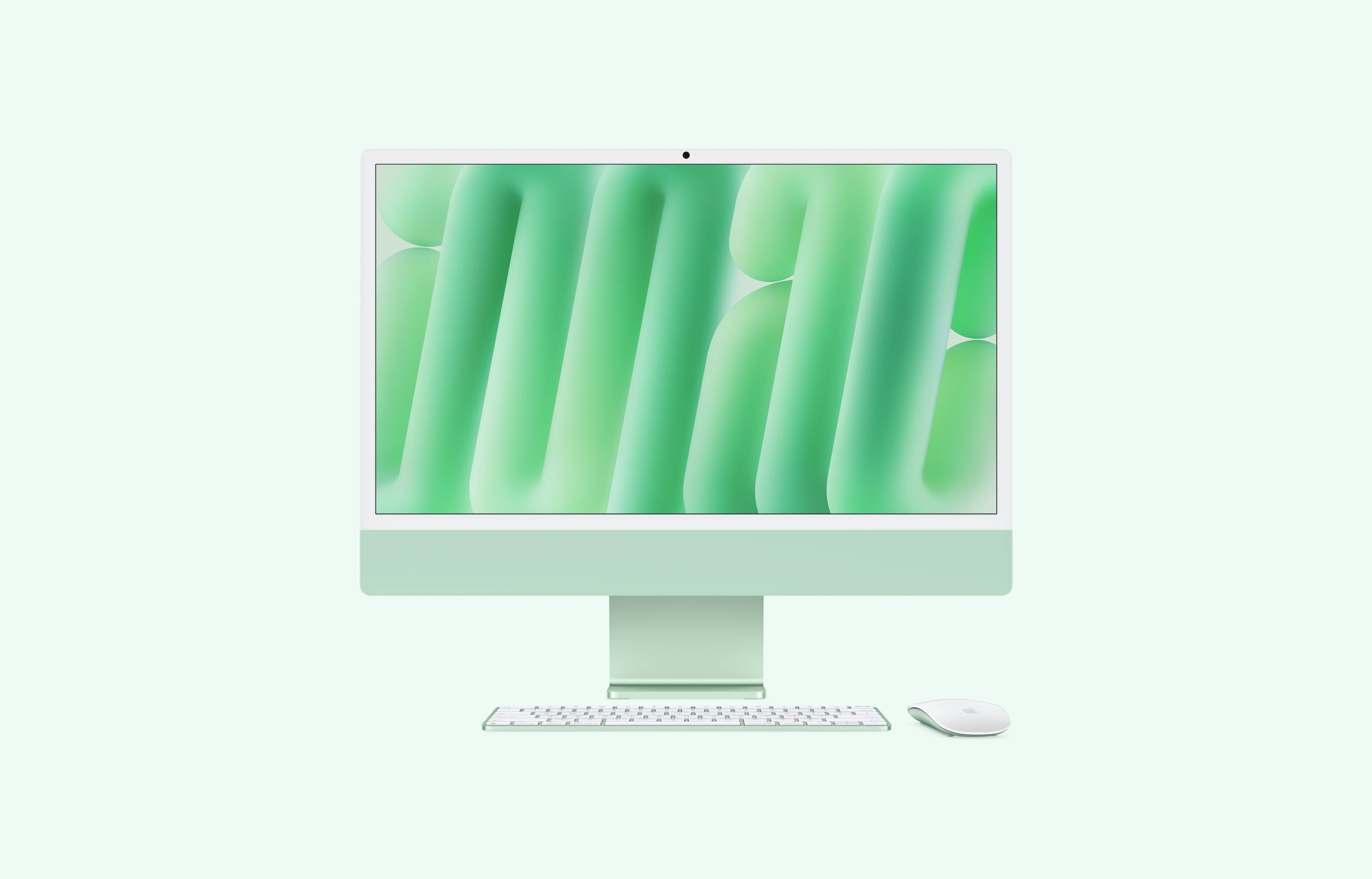 iMac 24 pouces M4 Vert avec Magic Keyboard et Magic Mouse